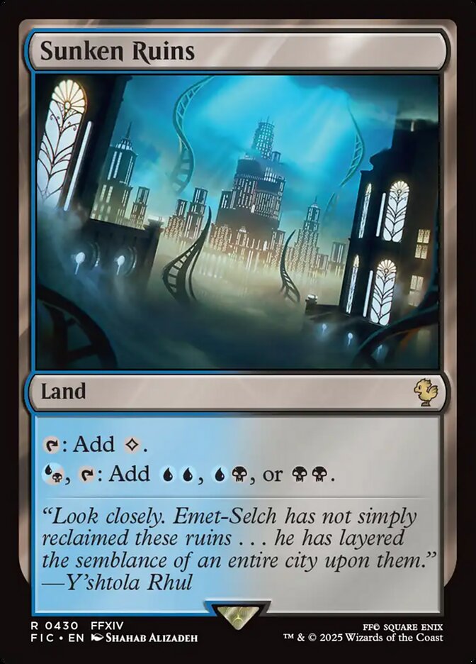 Sunken Ruins, Final fantasy commander Card Art
