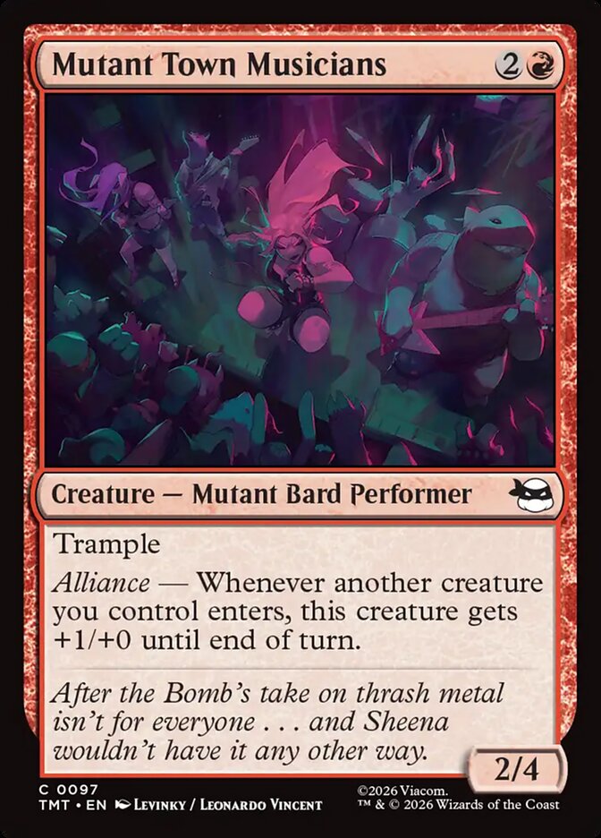 Mutant Town Musicians, Teenage Mutant Ninja Turtles Card Art