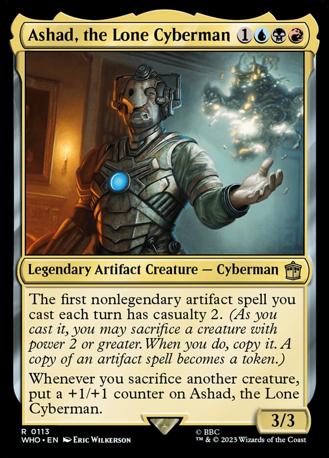 Ashad, the Lone Cyberman, Doctor Who Card Art