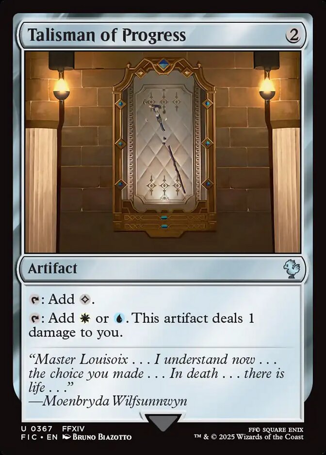 Talisman of Progress, Final fantasy commander Card Art