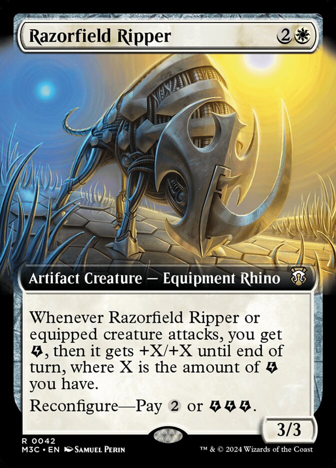 Razorfield Ripper, Modern horizons 3 commander Card Art