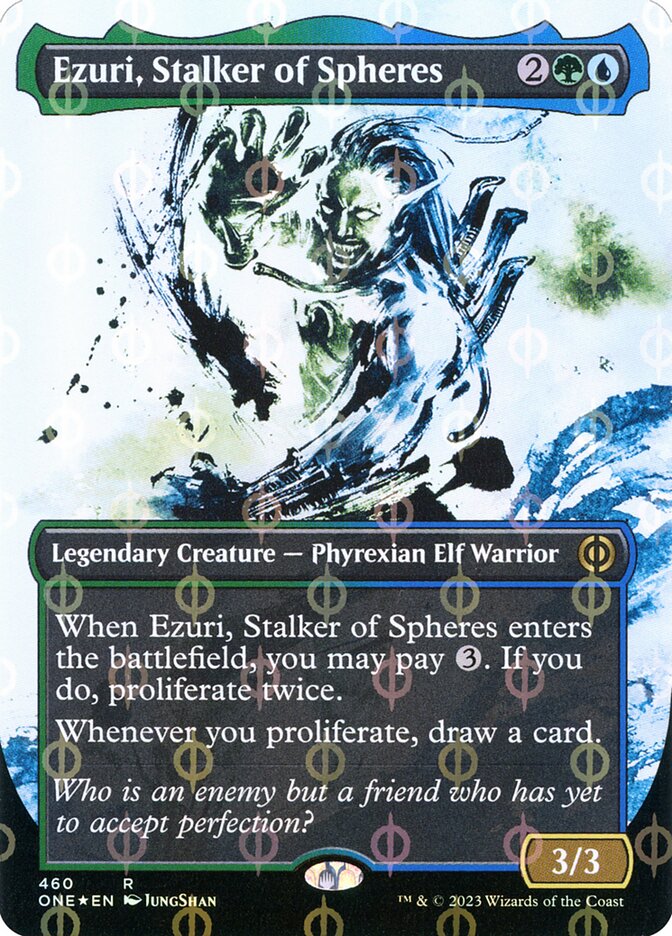 Ezuri, Stalker of Spheres, Phyrexia: all will be one Card Art