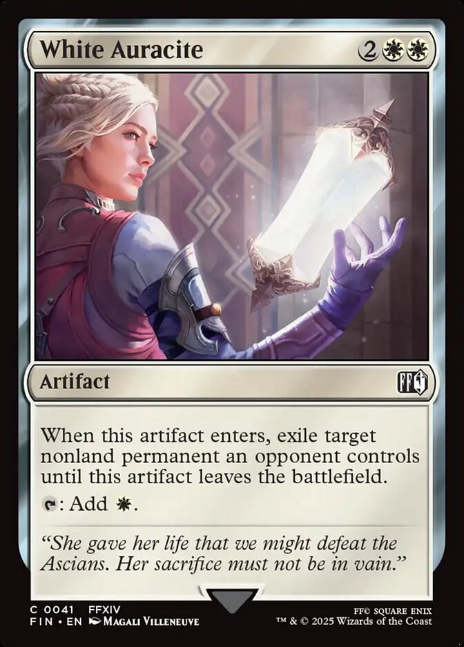 White Auracite, Final fantasy Card Art