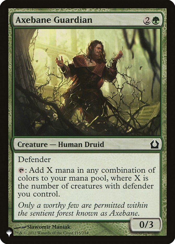 Axebane Guardian, The List Card Art