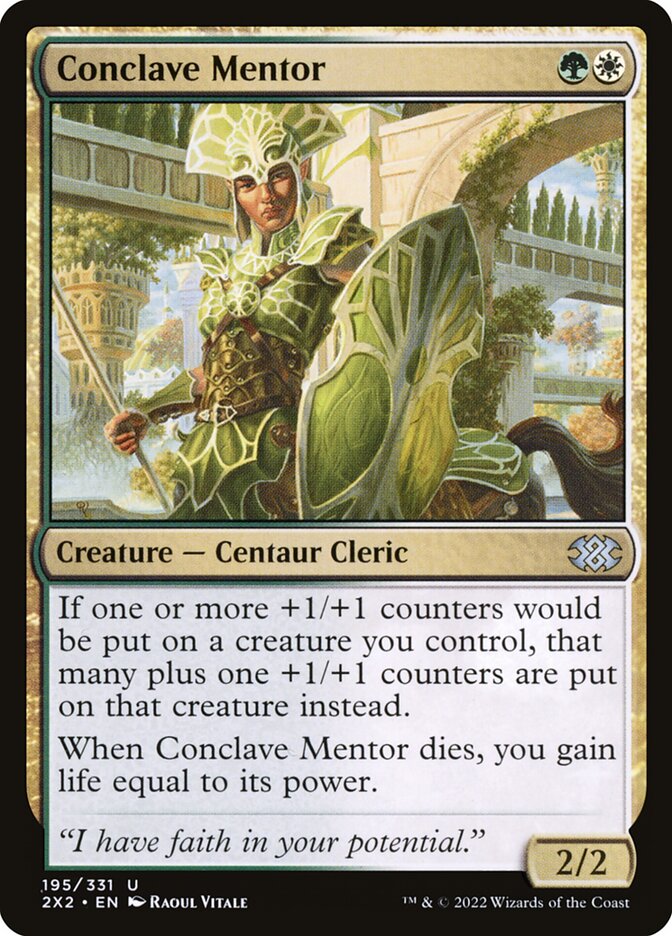 Conclave Mentor, Double Masters 2022 Card Art