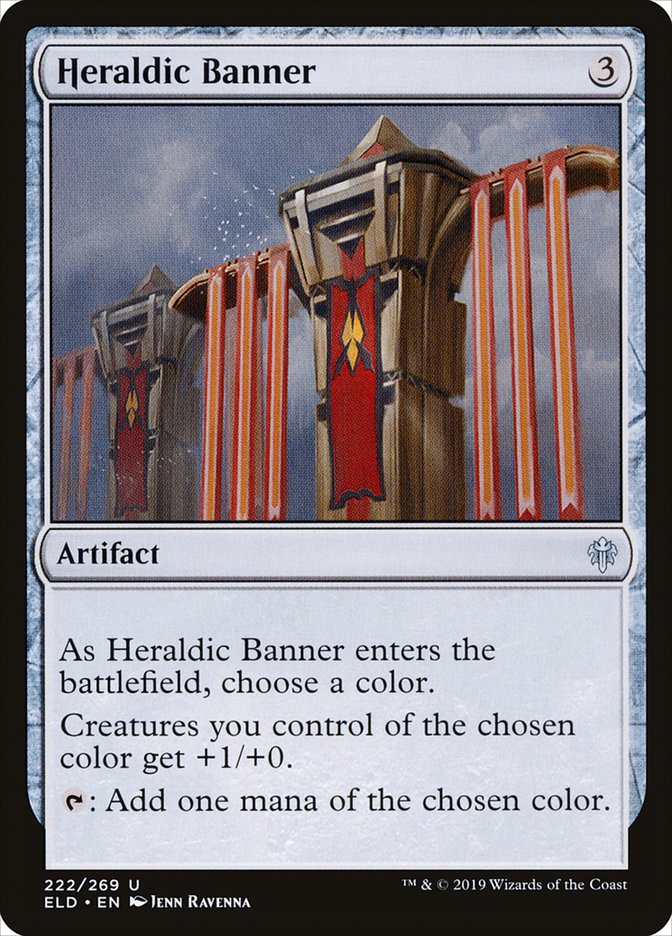 Heraldic Banner, Throne Of Eldraine Card Art