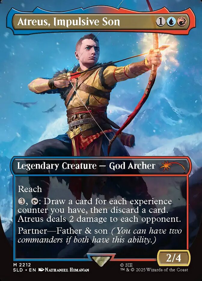 Atreus, Impulsive Son, Secret Lair Drop Card Art