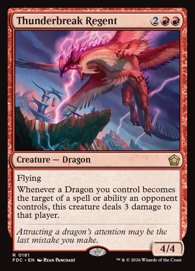 Thunderbreak Regent, Foundations Commander Card Art
