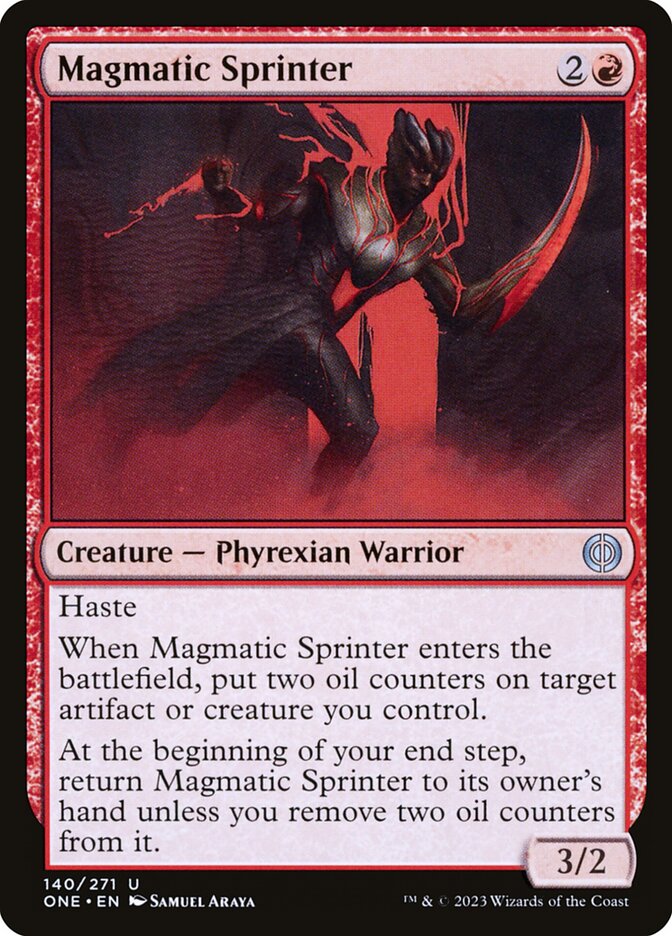 Magmatic Sprinter, Phyrexia: All Will Be One Card Art