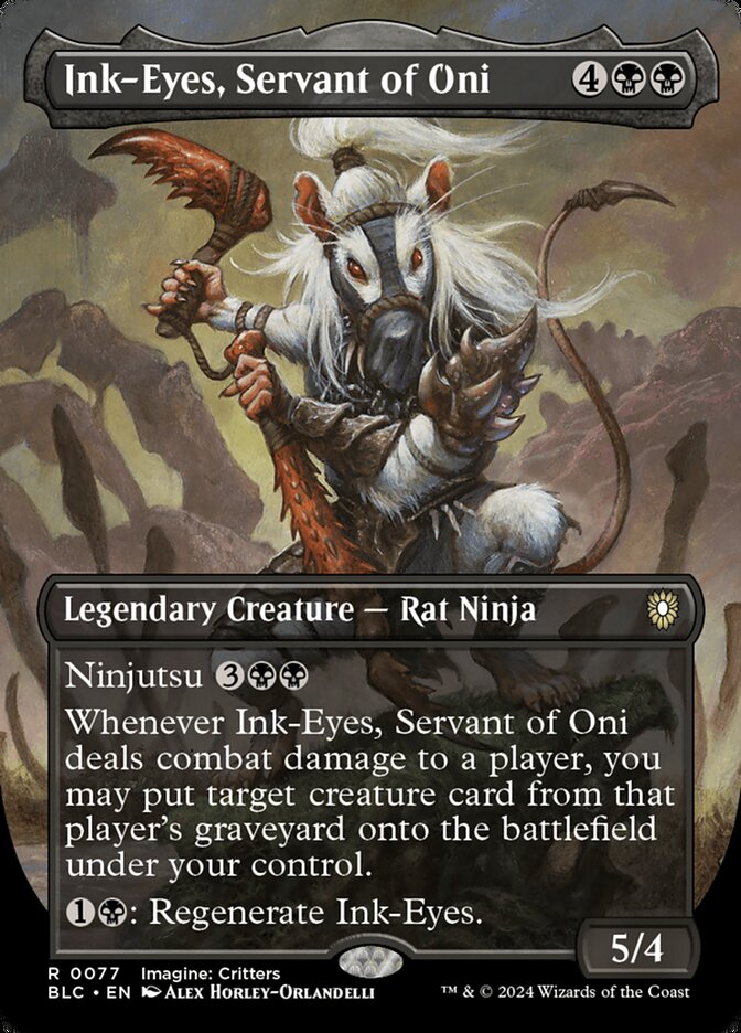 Ink-Eyes, Servant of Oni, Bloomburrow Commander Card Art