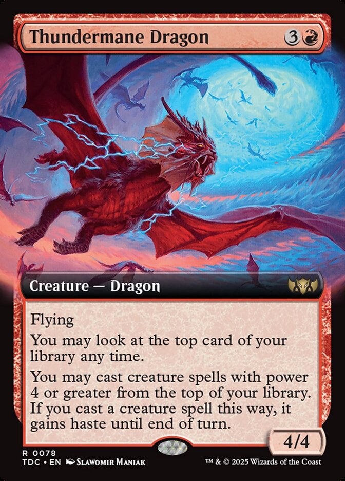 Thundermane Dragon, Tarkir: Dragonstorm Commander Card Art