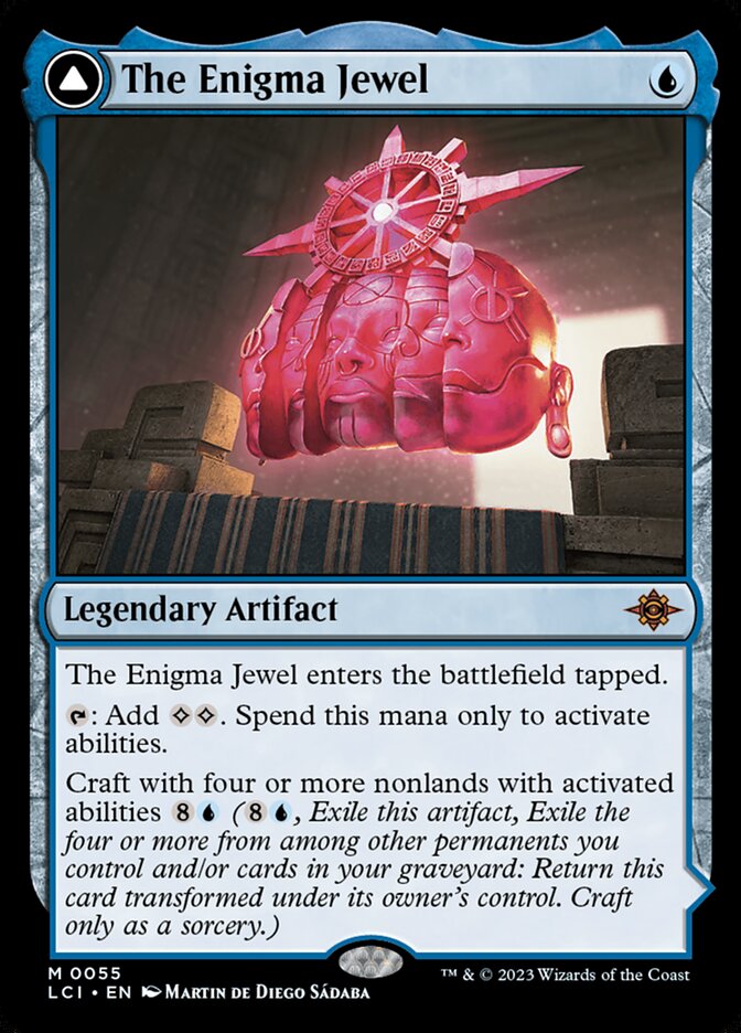 The Enigma Jewel // Locus of Enlightenment, The lost caverns of ixalan Card Art