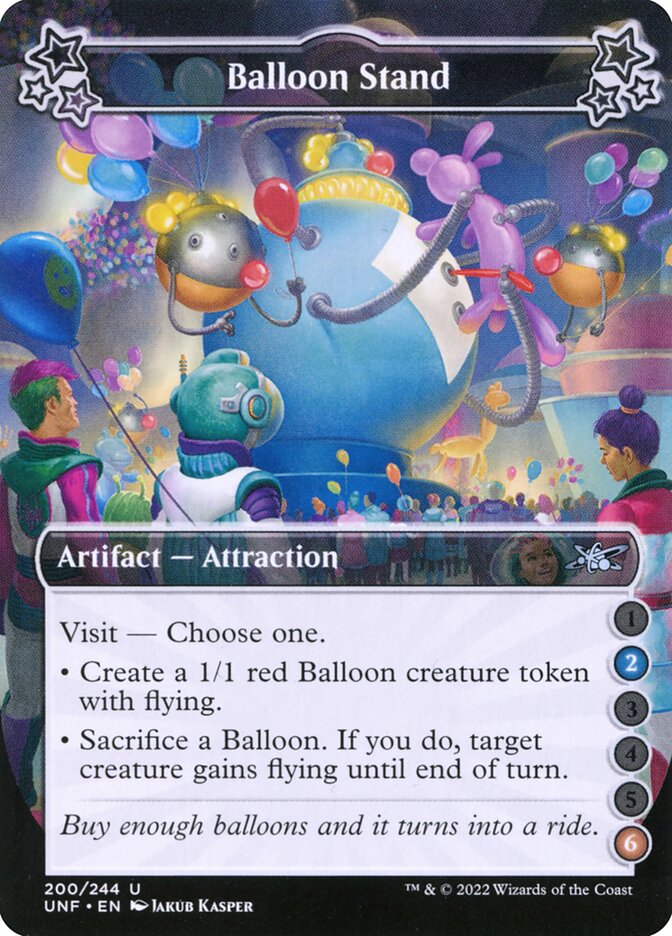 Balloon Stand, Unfinity Card Art