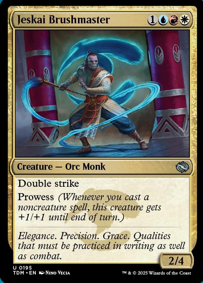 Jeskai Brushmaster, Tarkir: dragonstorm Card Art