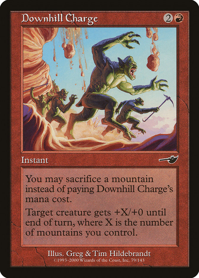 Downhill Charge, Nemesis Card Art