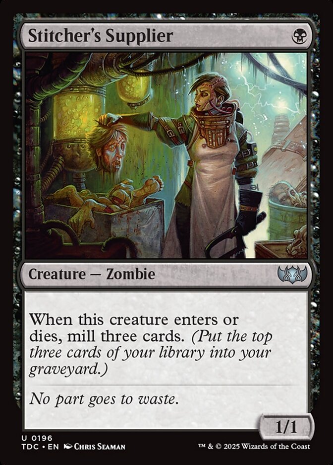 Stitcher's Supplier, Tarkir: Dragonstorm Commander Card Art