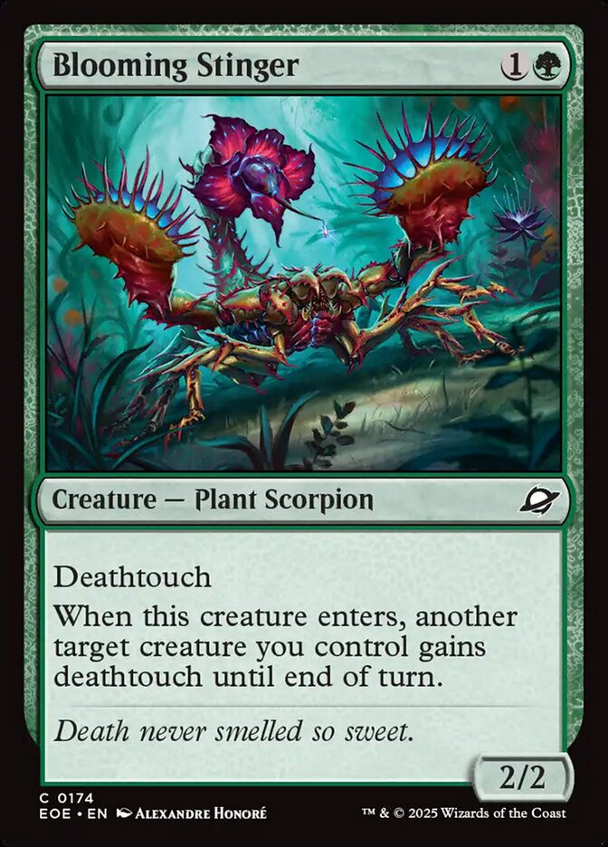 Blooming Stinger, Edge Of Eternities Card Art