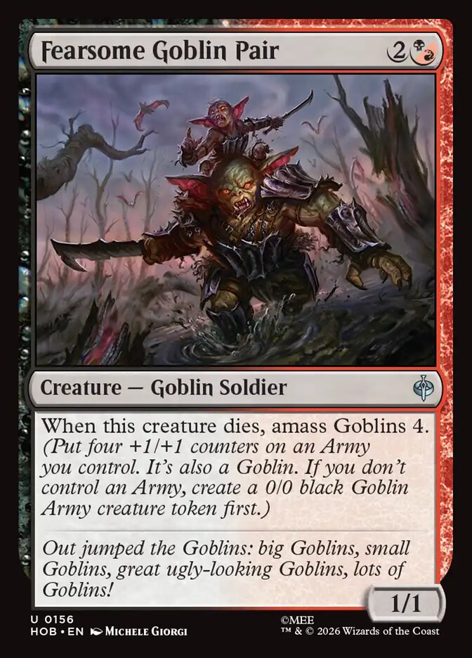 Fearsome Goblin Pair, The Hobbit Card Art