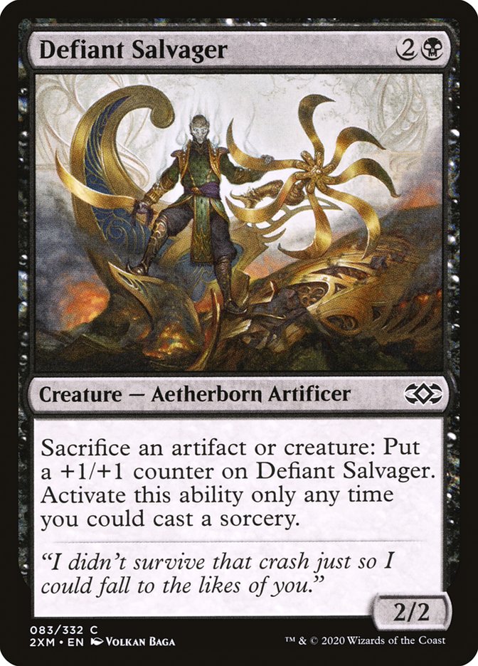 Defiant Salvager, Double masters Card Art