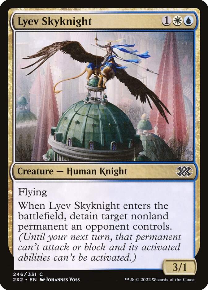 Lyev Skyknight, Double masters 2022 Card Art