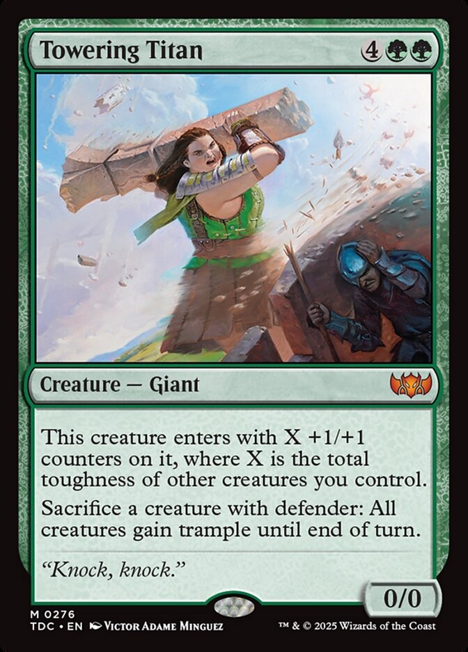 Towering Titan, Tarkir: Dragonstorm Commander Card Art