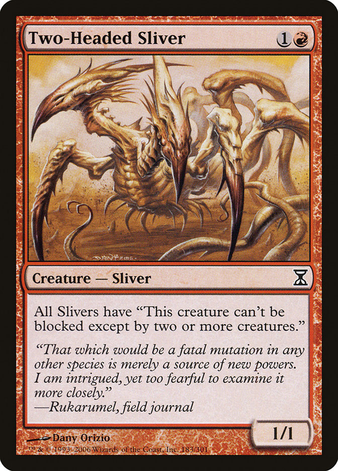 Two-Headed Sliver, Time spiral Card Art