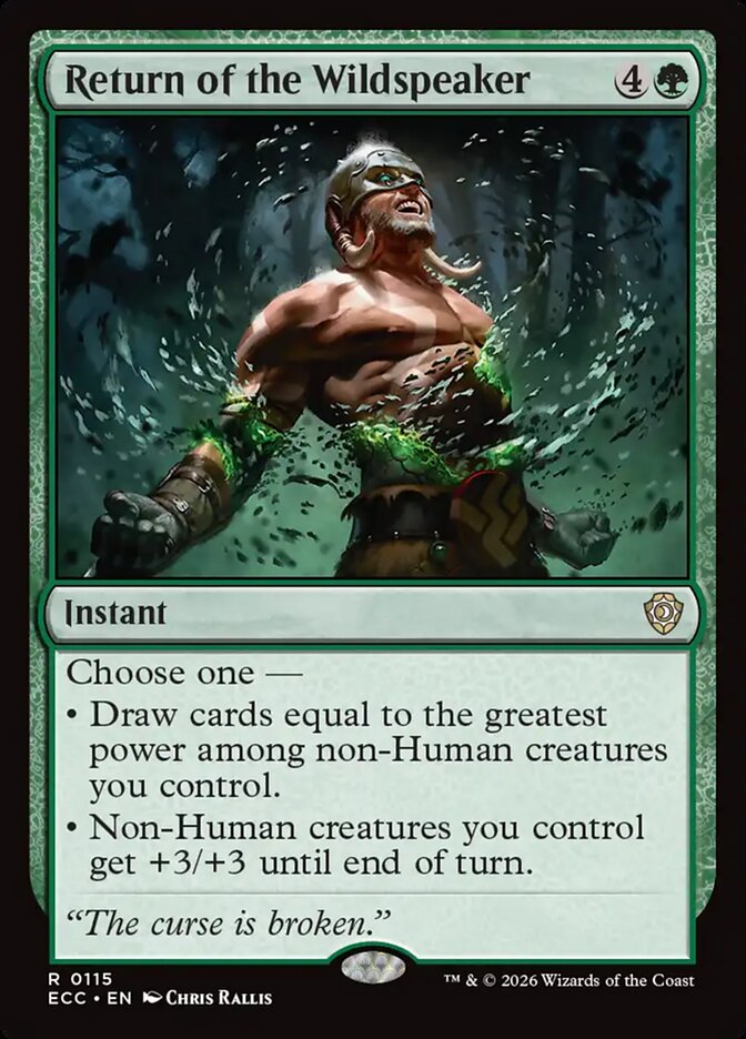 Return of the Wildspeaker, Lorwyn Eclipsed Commander Card Art
