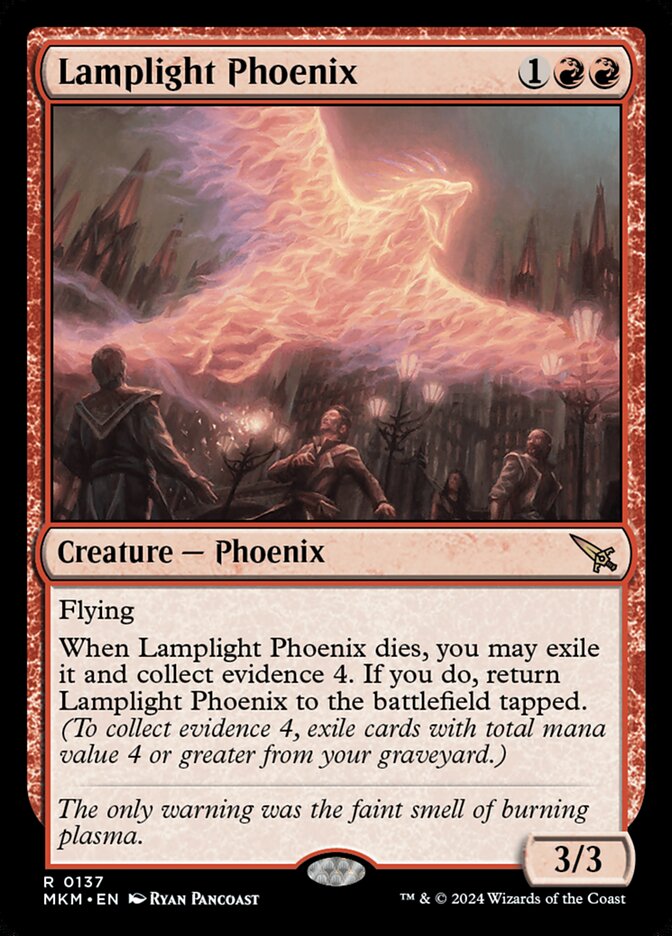 Lamplight Phoenix, Murders At Karlov Manor Card Art