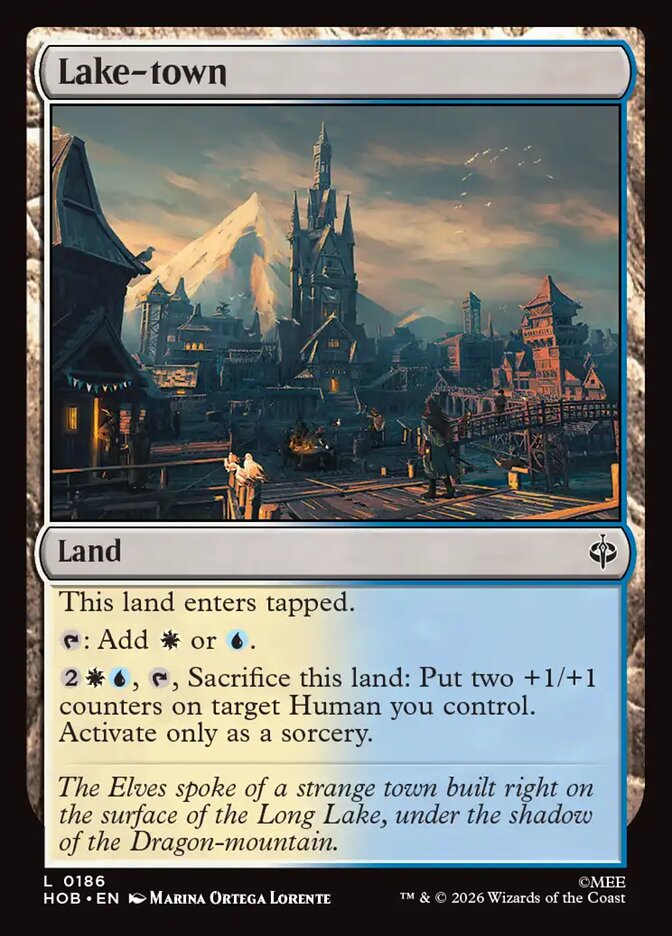 Lake-town, The Hobbit Card Art