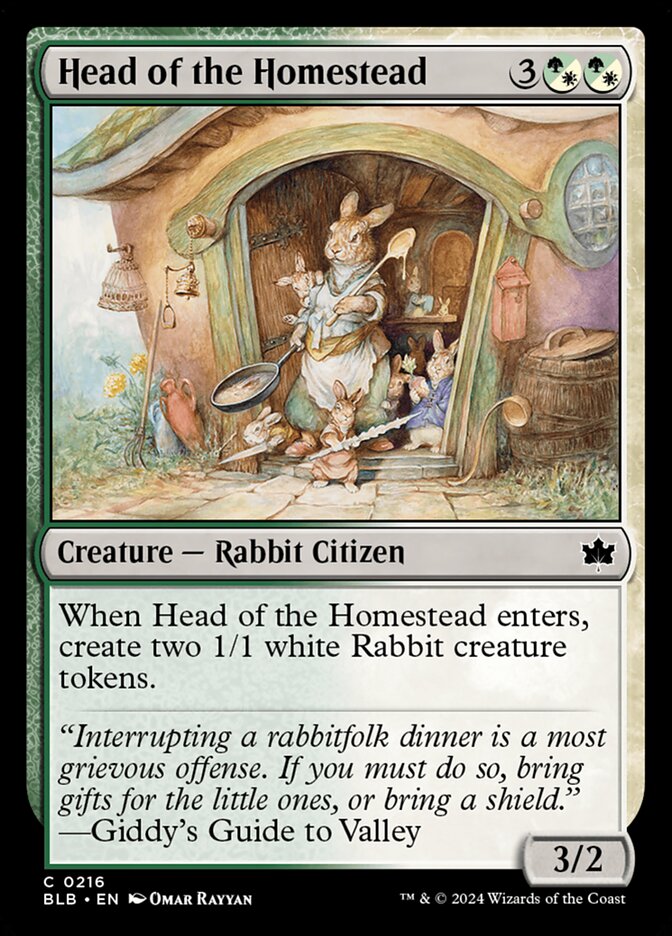 Head of the Homestead, Bloomburrow Card Art