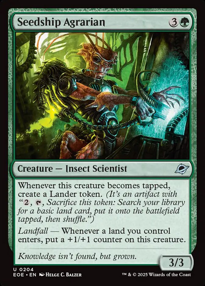 Seedship Agrarian, Edge Of Eternities Card Art