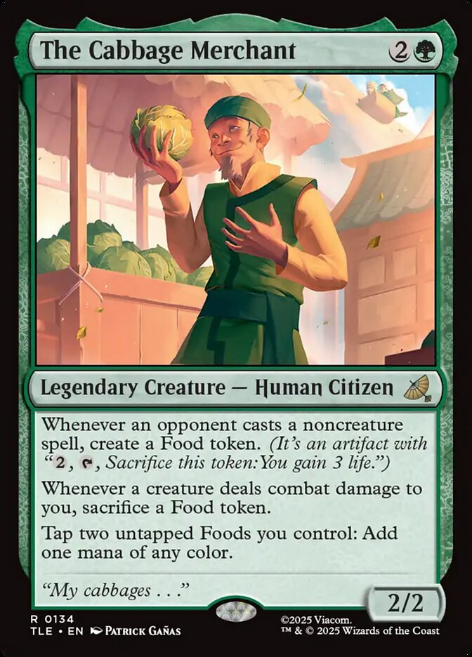 The Cabbage Merchant, Avatar: The Last Airbender Eternal Card Art