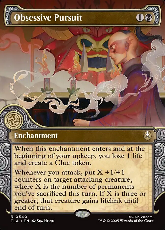 Obsessive Pursuit, Avatar: The Last Airbender Card Art
