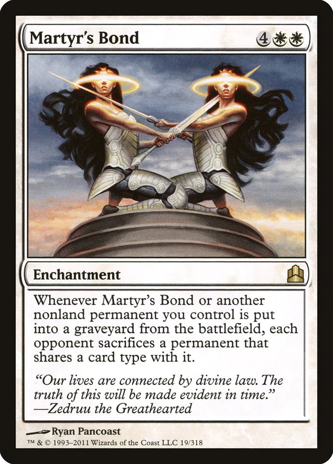 Martyr's Bond, Commander 2011 Card Art
