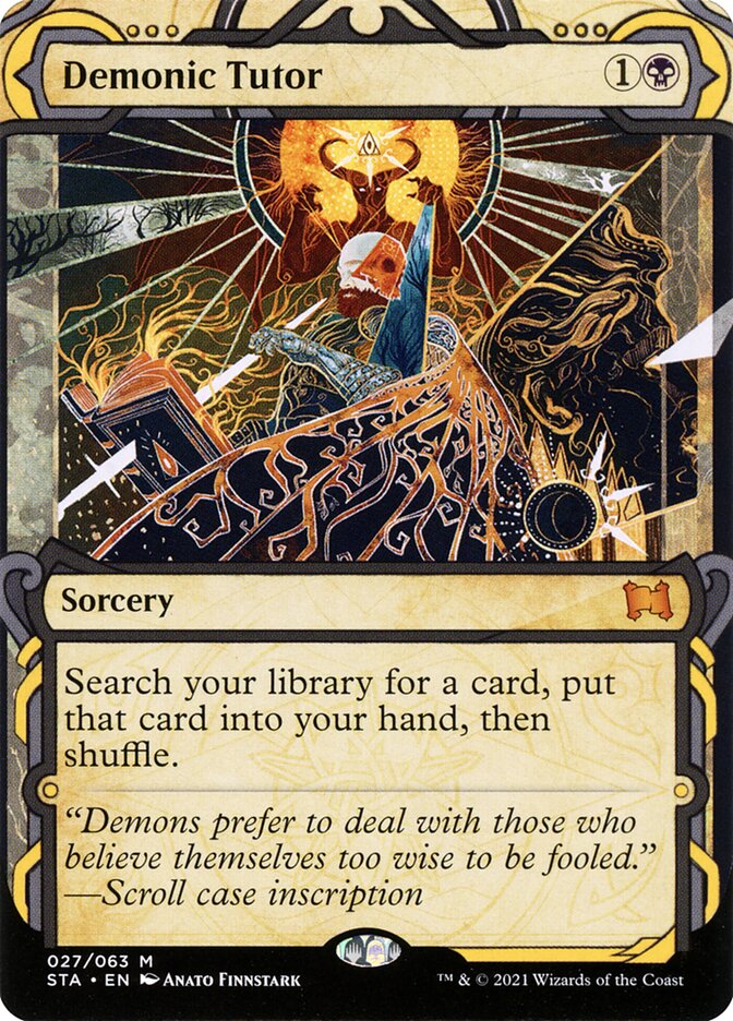 Demonic Tutor - Etched Foil