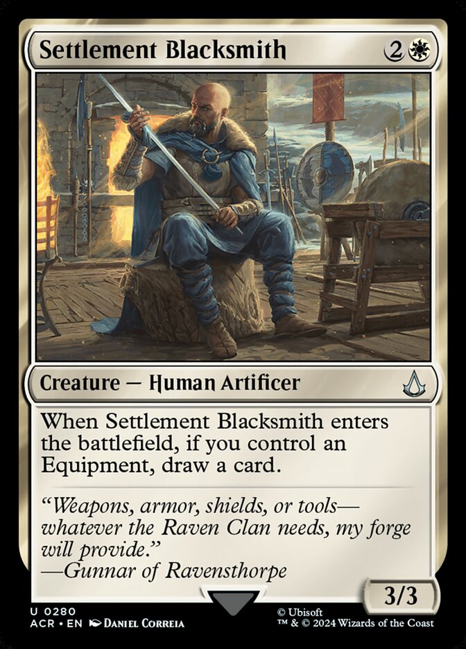 Settlement Blacksmith, Assassin's creed Card Art