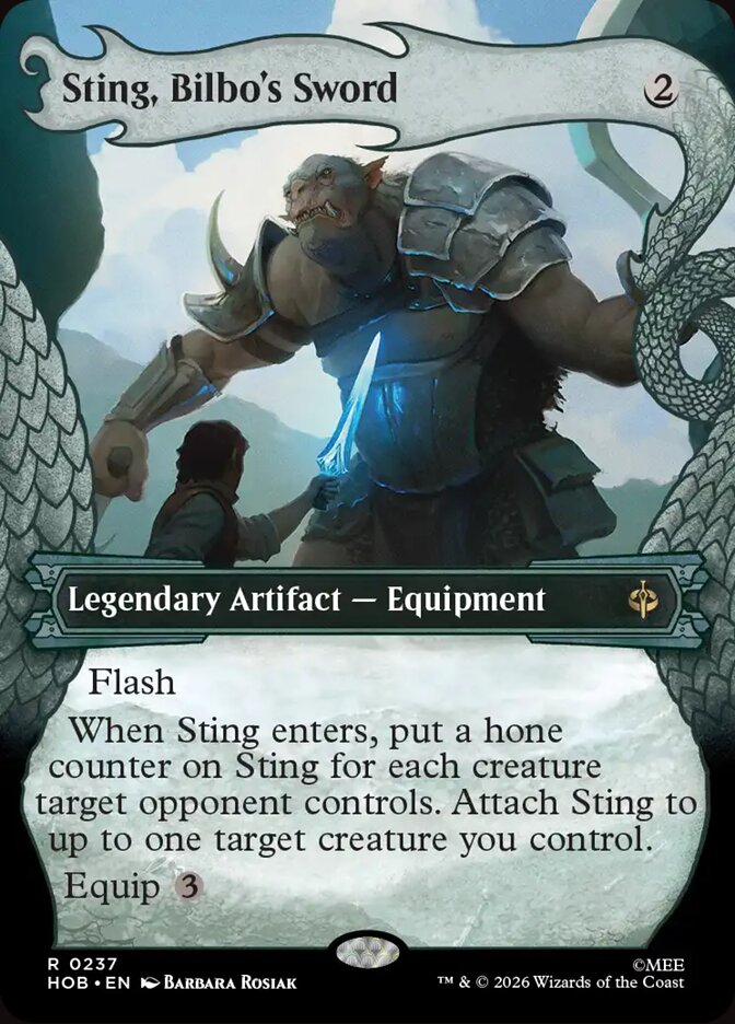 Sting, Bilbo's Sword, The Hobbit Card Art