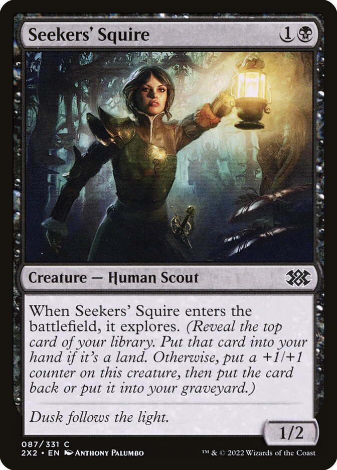 Seekers' Squire, Double masters 2022 Card Art