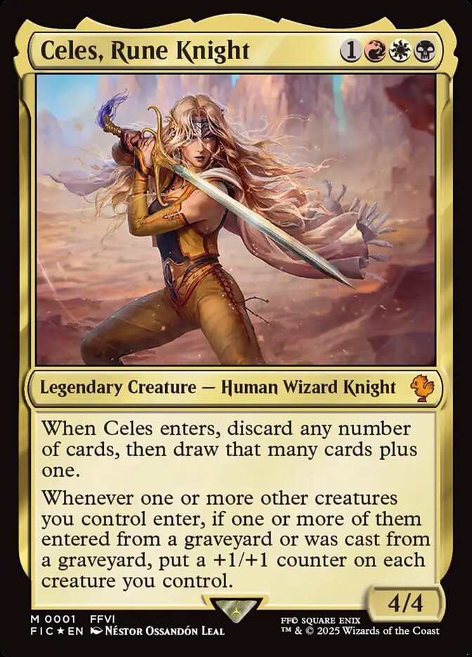 Celes, Rune Knight, Final fantasy commander Card Art