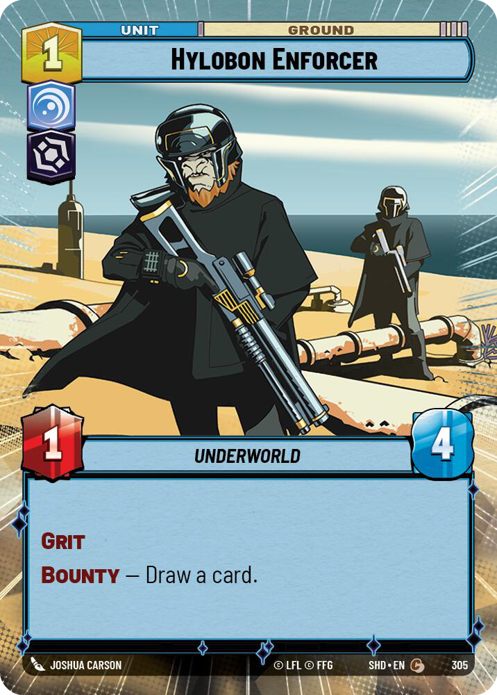 Hylobon Enforcer, Shadows of the Galaxy Card Art
