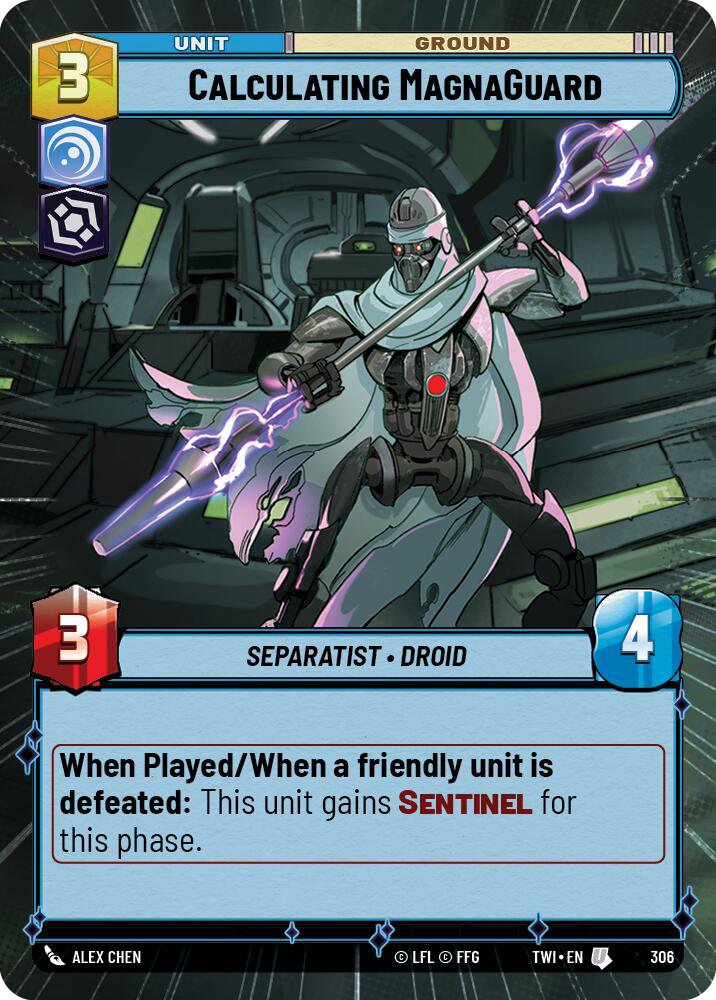 Calculating MagnaGuard, Twilight of the Republic Card Art