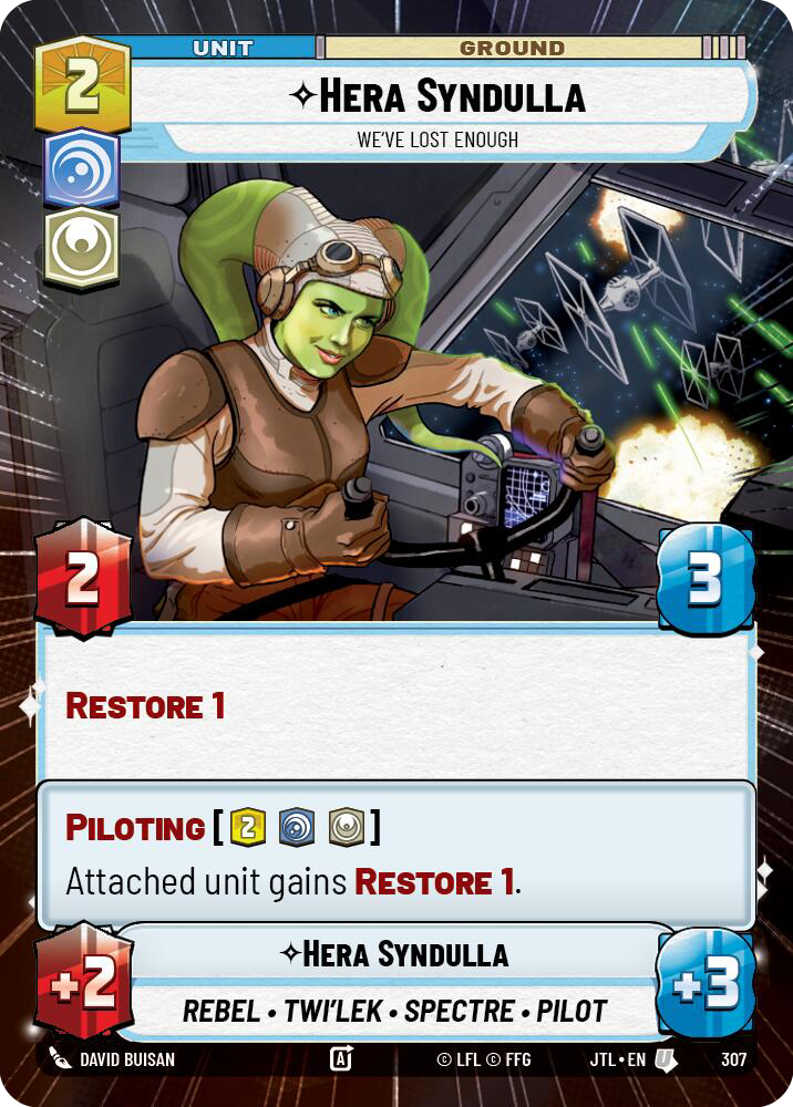 Hera Syndulla, We've Lost Enough, Jump to Lightspeed Card Art