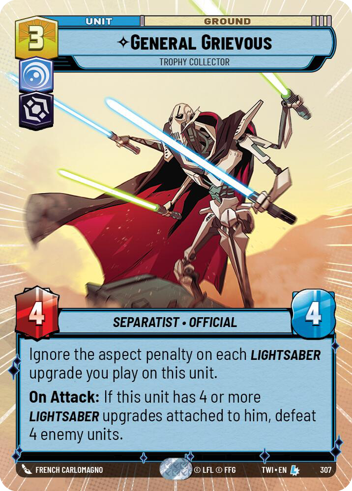 General Grievous, Trophy Collector, Twilight of the Republic Card Art