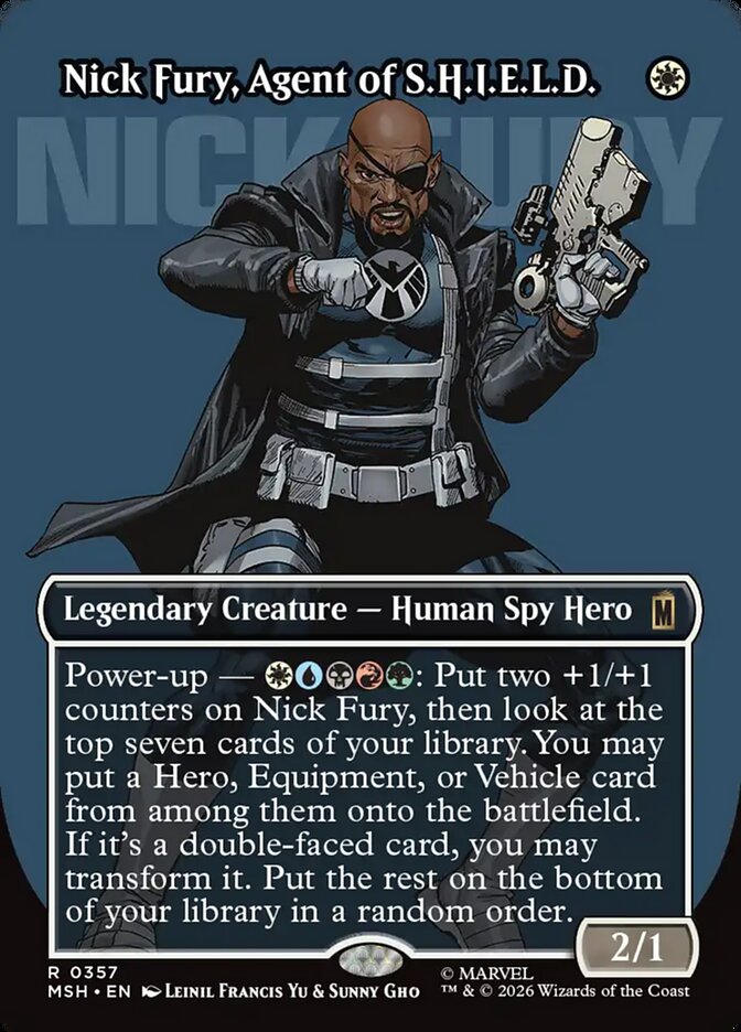 Nick Fury, Agent of S.H.I.E.L.D., Marvel Super Heroes Card Art