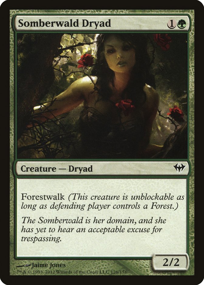 Somberwald Dryad, Dark ascension Card Art