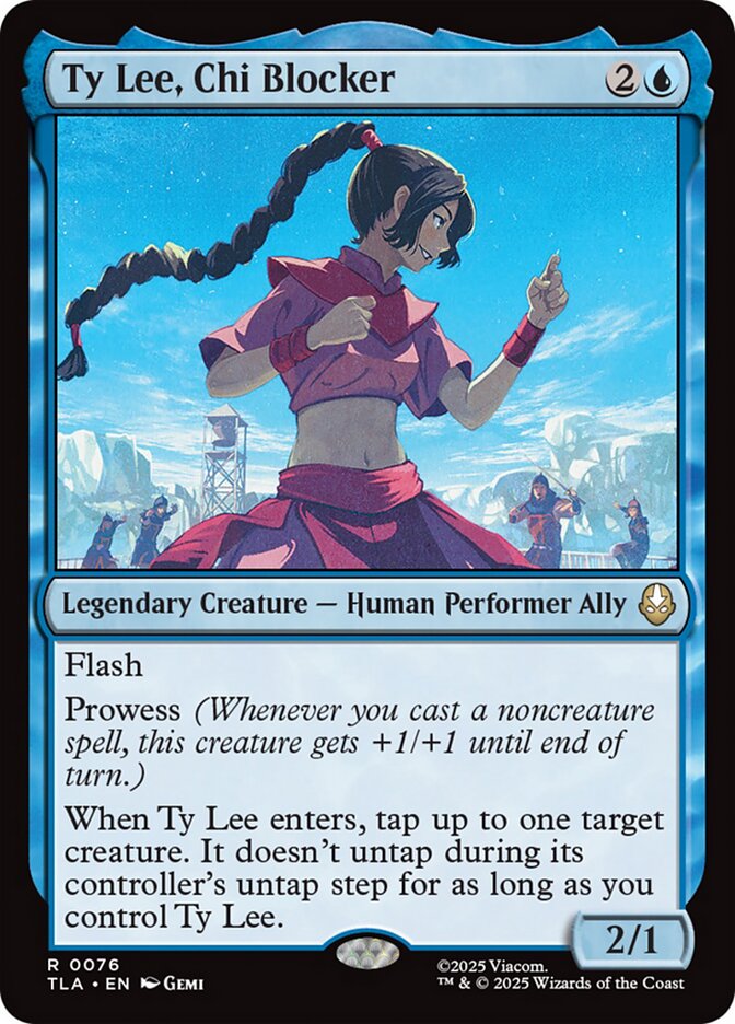 Ty Lee, Chi Blocker, Avatar: The Last Airbender Card Art