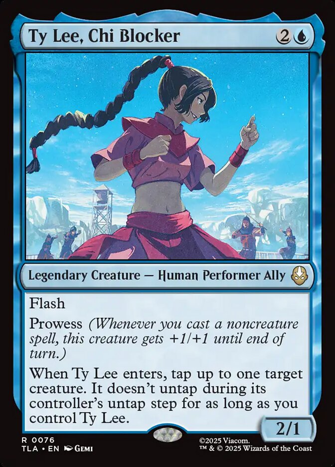 Ty Lee, Chi Blocker, Avatar: The Last Airbender Card Art