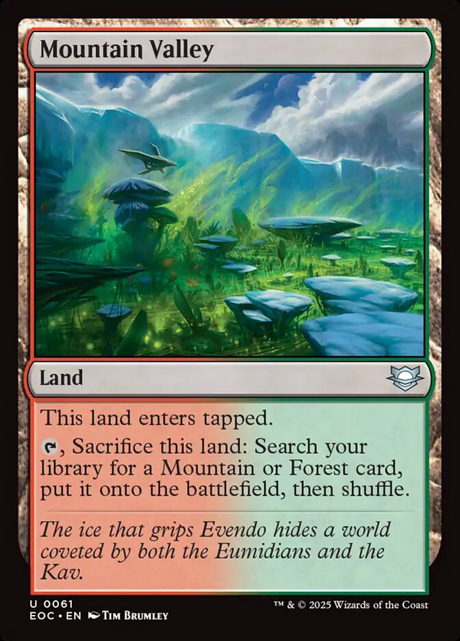 Mountain Valley, Edge Of Eternities Commander Card Art