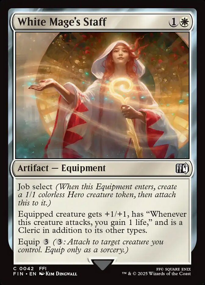 White Mage's Staff, Final fantasy Card Art