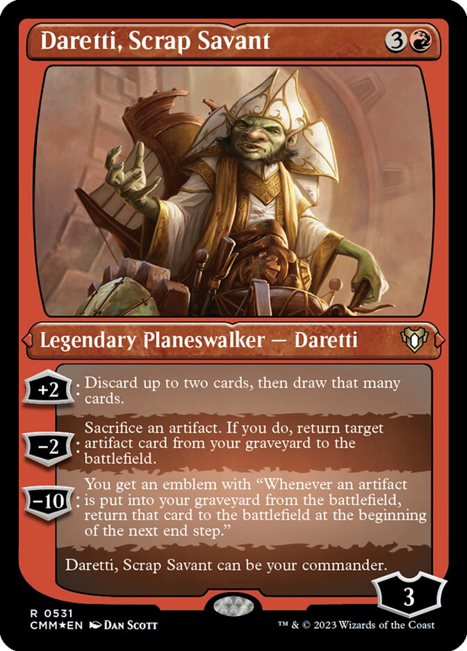 Daretti, Scrap Savant, Commander Masters Card Art